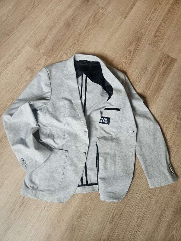KARL LAGERFELD gray blazer 48