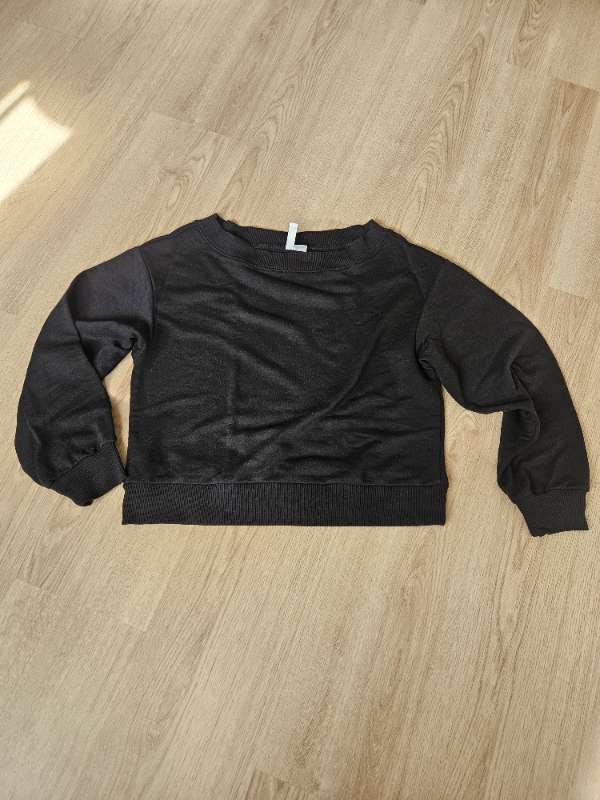 H&M black oversize sweatshirt XXS