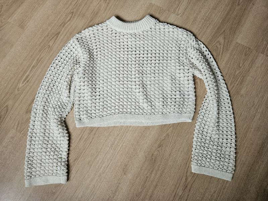 H&M white sweater XS
