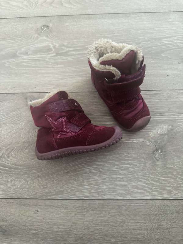 buty zimowe bordo
