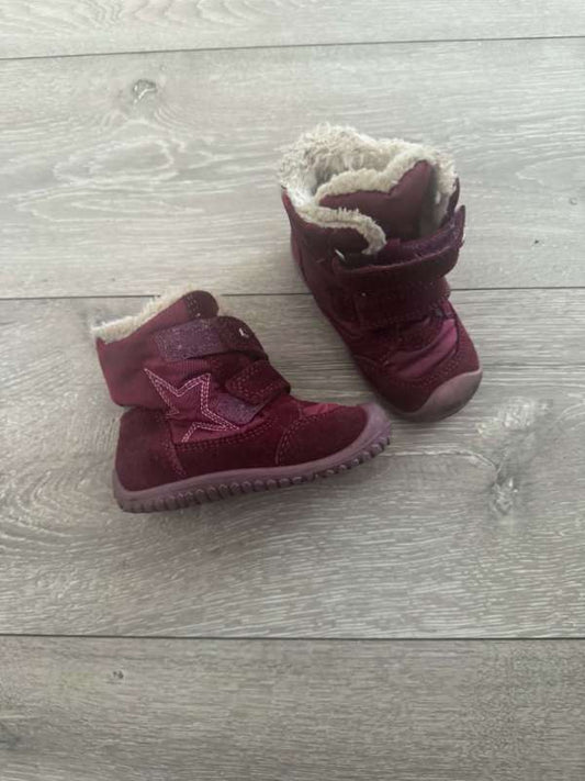 buty zimowe bordo