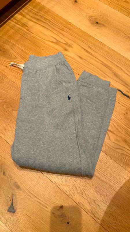 Ralph Lauren gráar joggingbuxur