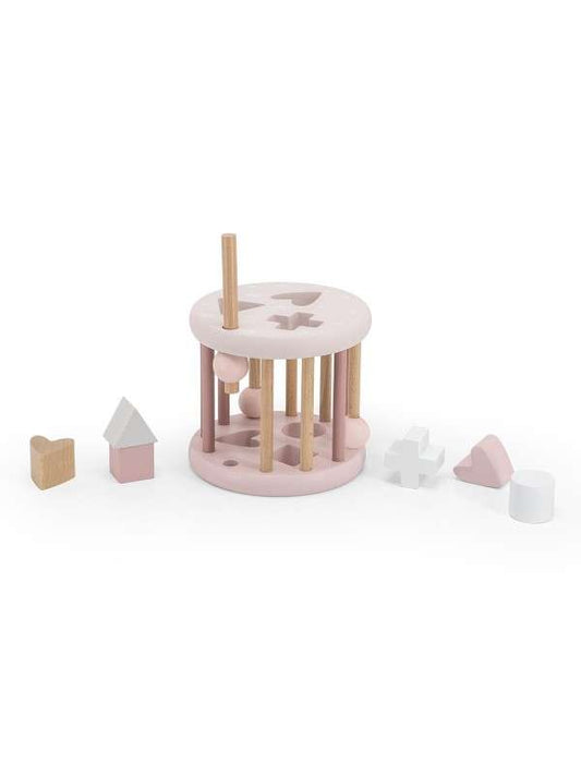 Shape sorting wheel bleikt