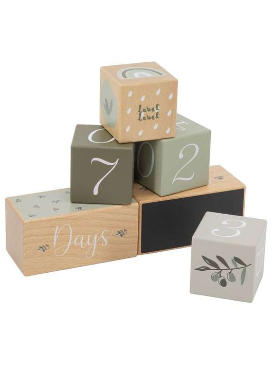 Milestone viðarkubbar  3 litir