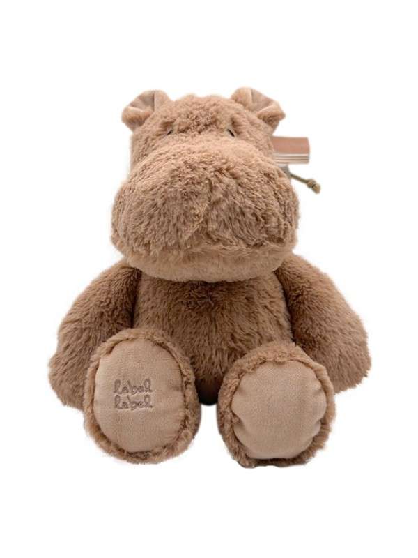 Bangsi mjúkur 26 cm nougat flóðhestur