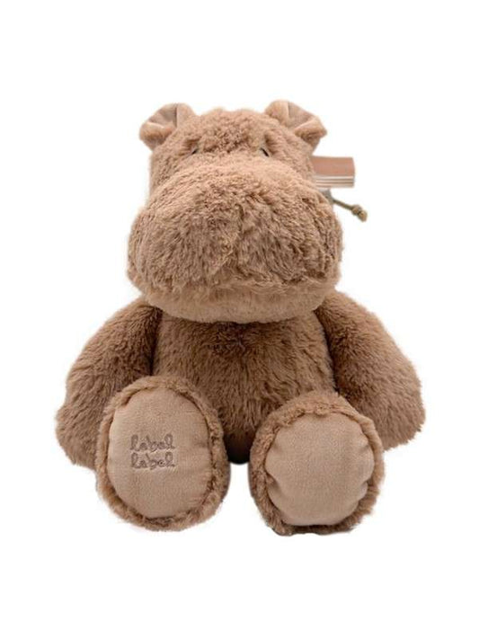 Bangsi mjúkur 26 cm nougat flóðhestur