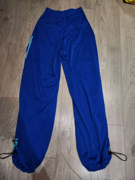 Blue button pants