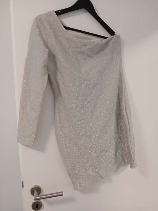 Silfraðir kjóll m/ einni erm