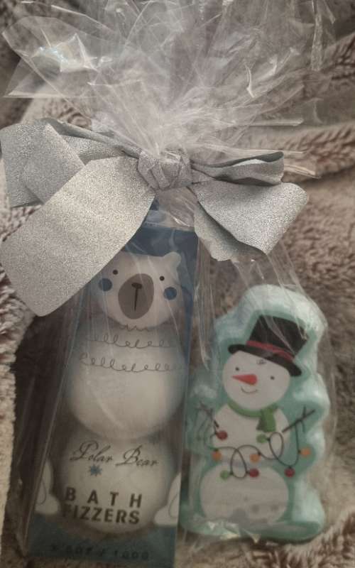 Baðbombur, snjókarl