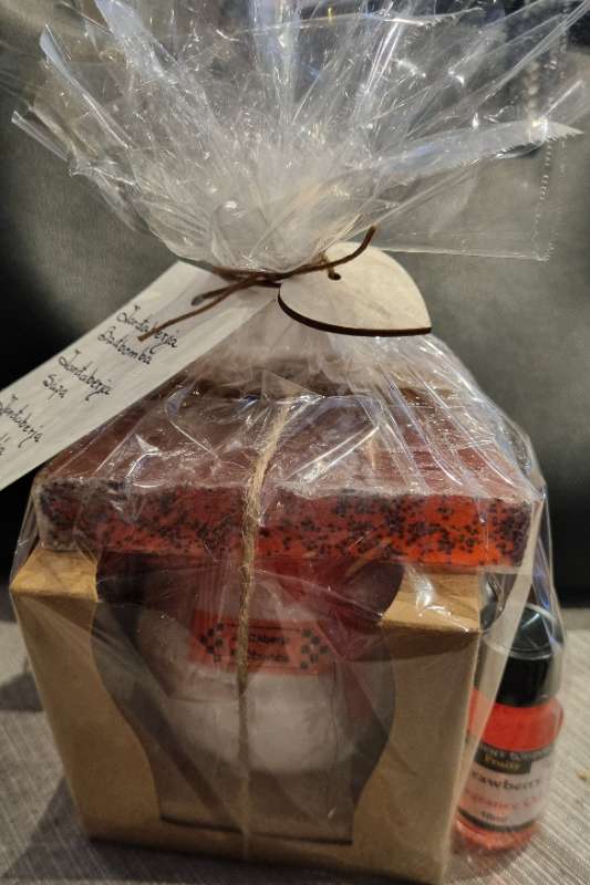 jarðaberja pakkning