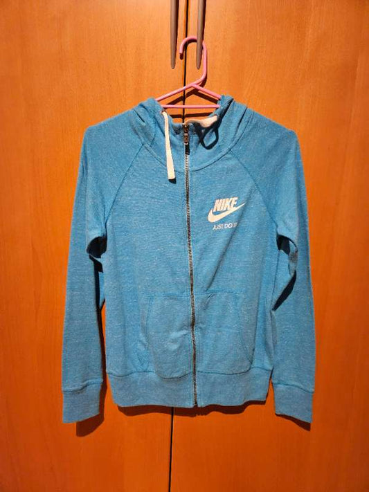 Nike blá hettupeysa