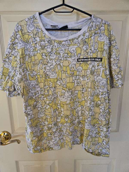 Simpsons Bolur Hvítur/Gulur