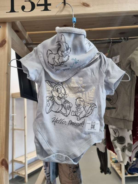 Disney, Samfella & slefsmekkur, ljósblá,Thumper
