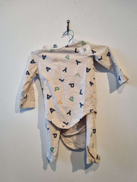 C mini Buxur & samfella sett brúnt