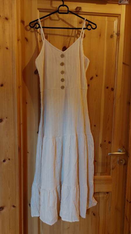 Síður drappaður kjóll 100  / viskos