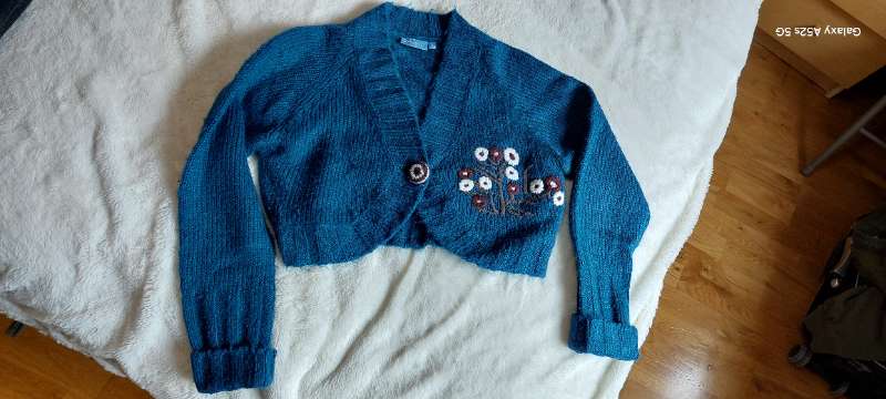 sjávarlitaður bolero