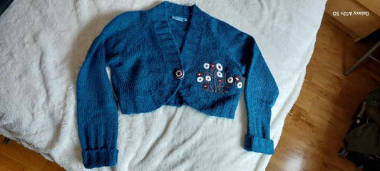 sjávarlitaður bolero
