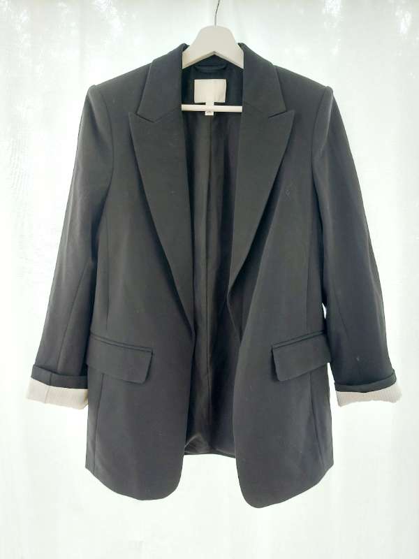 H&M svartur blazer jakki