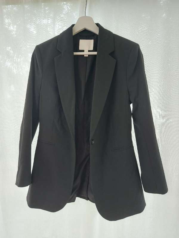 H&M svartur blazer jakki