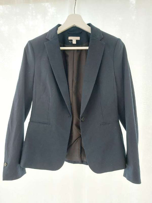 H&M dökkblár blazer jakki