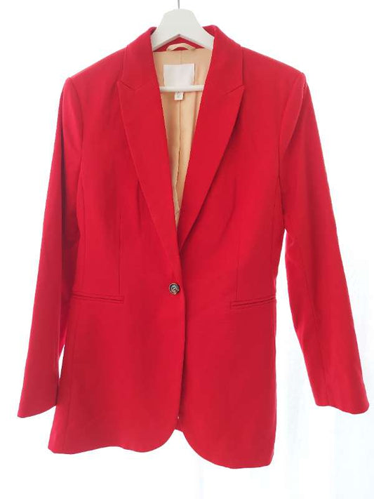 Rauður H&M jakki/blazer