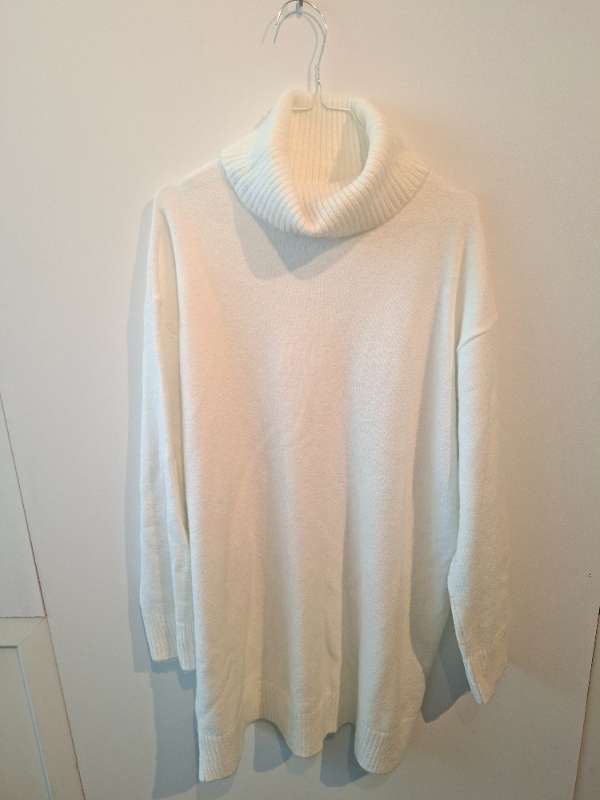 Síð turtleneck peysa