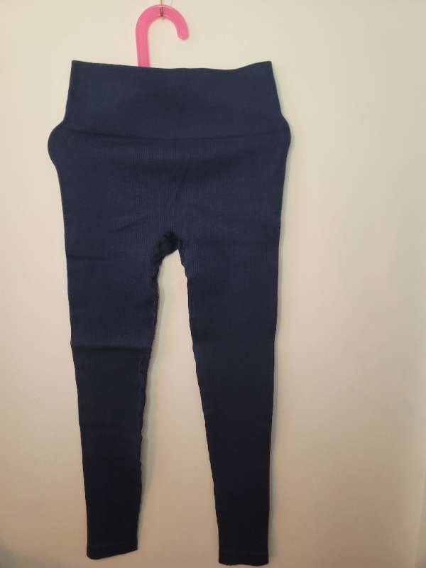 Dark blue seamless leggings