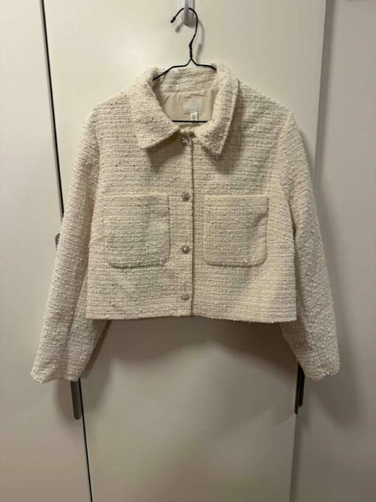 H&M hvítur jakki