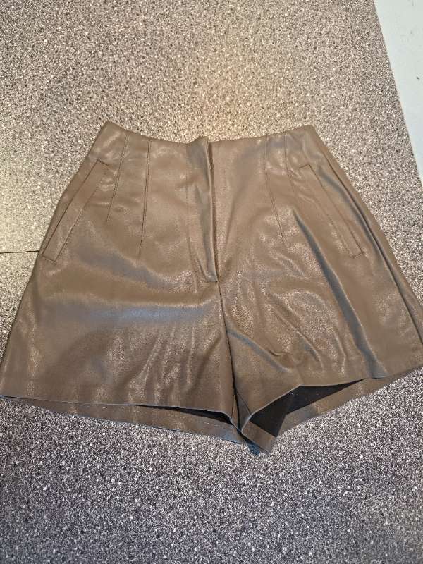 Eco leather shorts