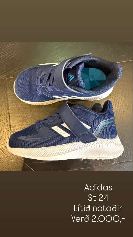 adidas - bláir með frönskum rennilás