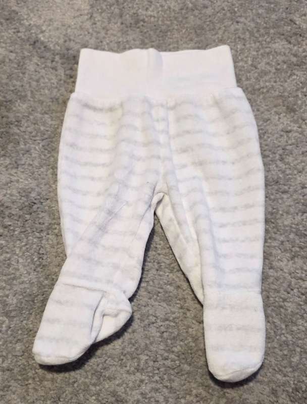 Leggings með sokkum white and grey