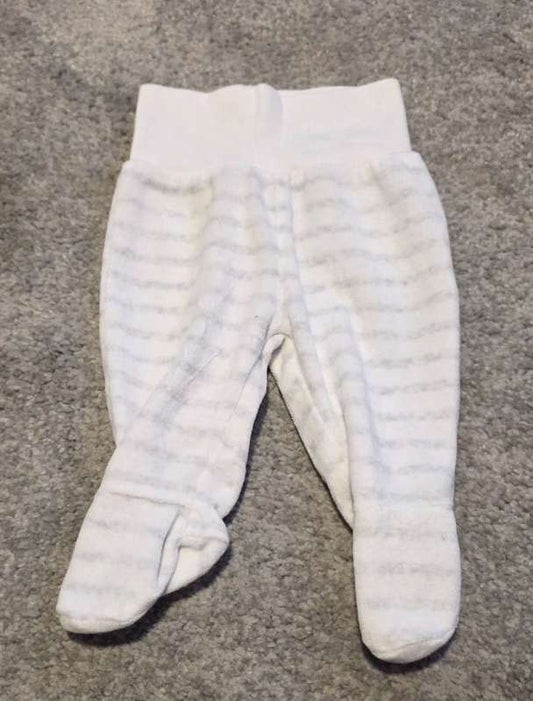 Leggings með sokkum white and grey