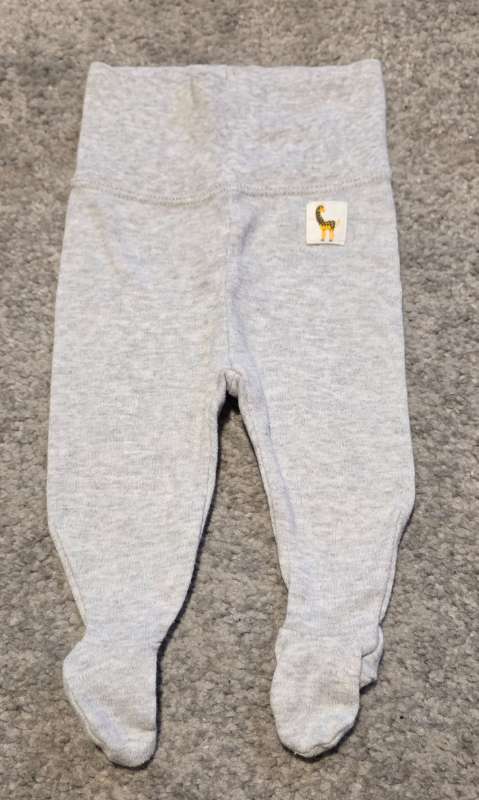 Leggings með sokkum gray