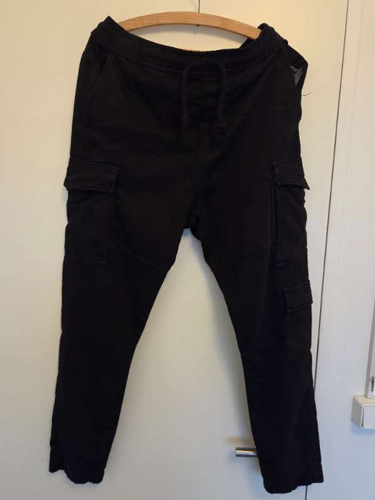 Zara Men's Black Cargo Joggers / Size XL