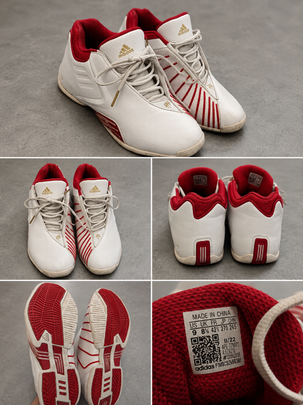 adidas T-Mac 2.0 EVO 'White Red Gold' - Size US 9