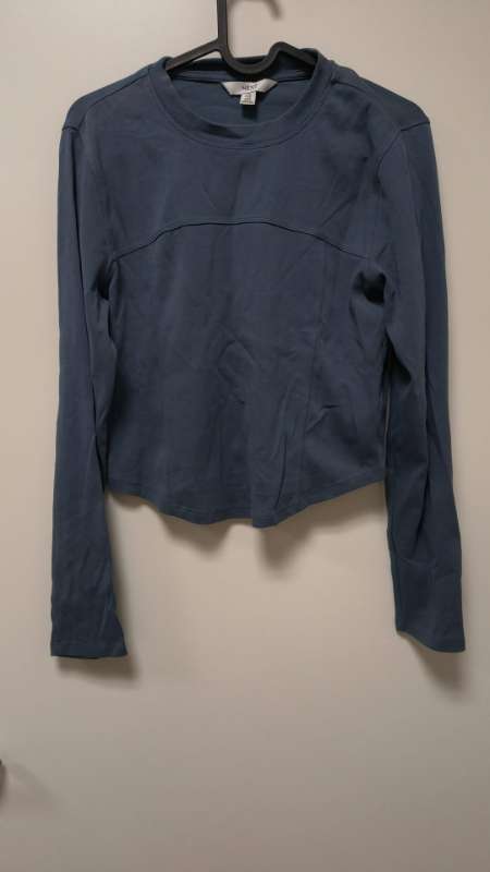 blue long sleeve t-shirt next