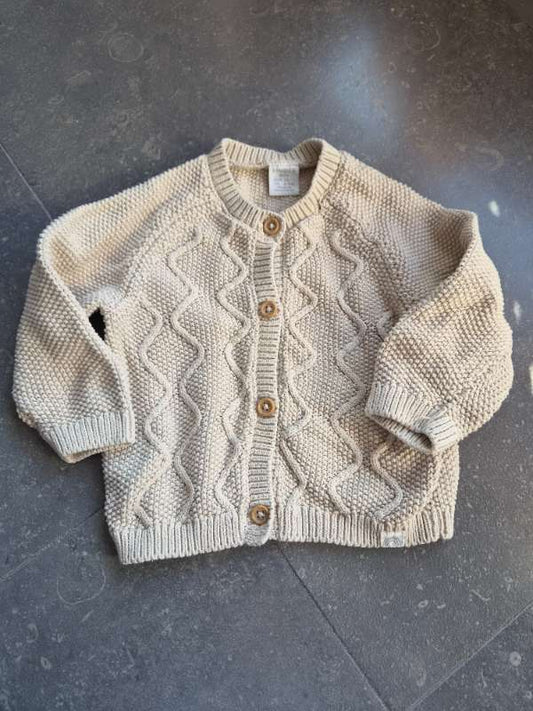 Hneppt peysa Lindex beige