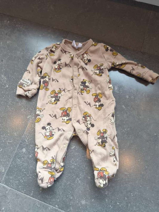 Náttgalli m sokkum brúnn Mikki mús