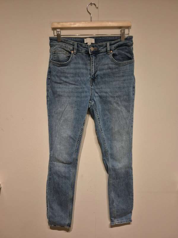 Gallabuxur ljósbláar straight - E