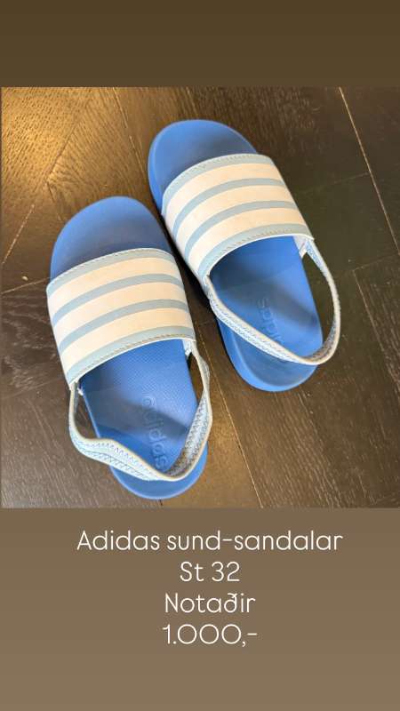 Adidas - sund sandalar með teygju