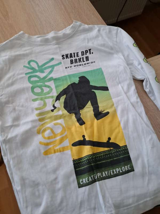 Síðermabolur hvítur