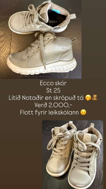 Ecco skór - ljósir