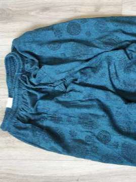 blue cotton trousers