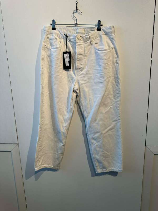 Krem gallabuxur River Island