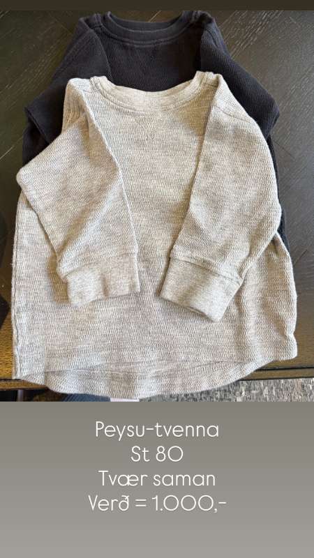 Peysa svört / grá