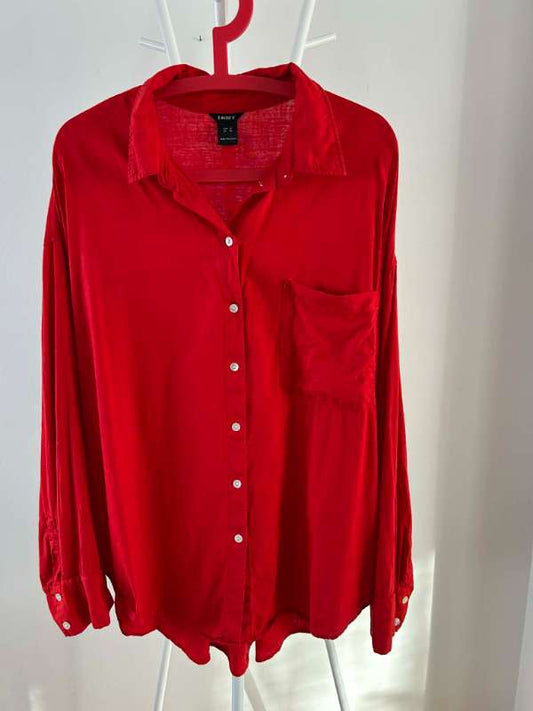 Skyrta rauð síðerma