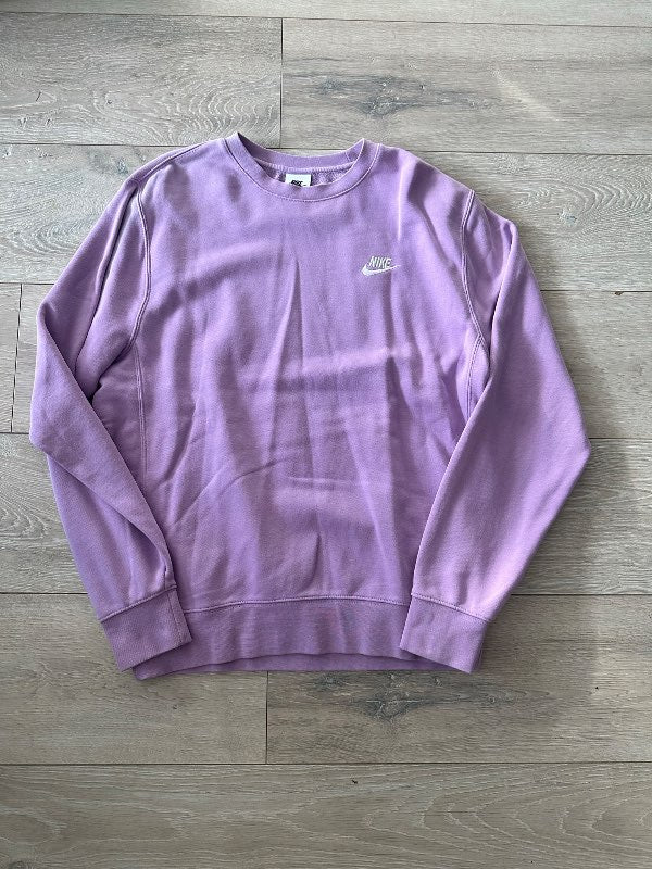 Fjólubláa nike crew neck peysa