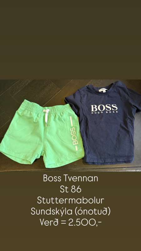 Boss-tvenna. Bolur og sundskýla
