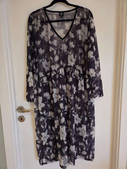 Brá tvistur mesh hvít blóm XL