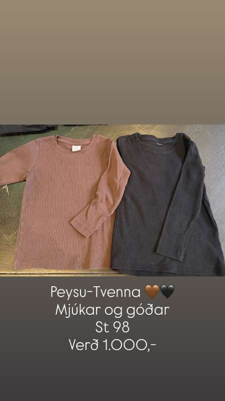 Peysa Brún / Svört